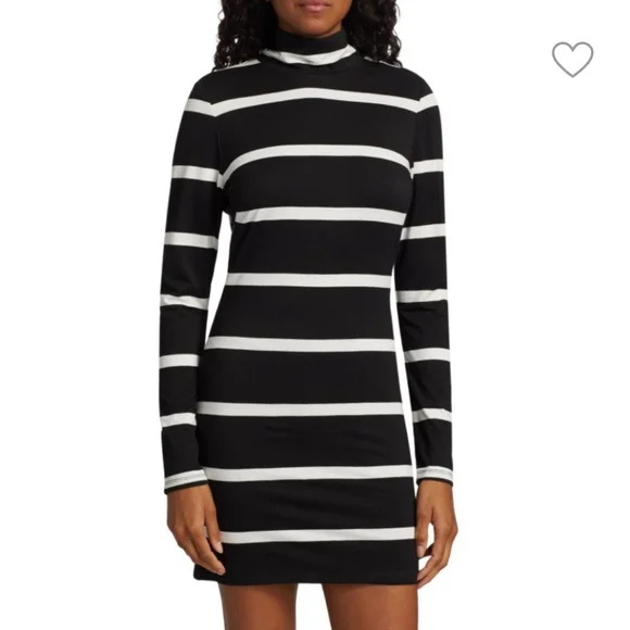 Alice + Olivia Delora Mock Neck Mini Dress, Size XS - Picture 4 of 10